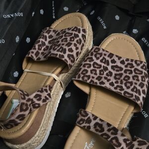 Leopard Print Espadrilles for Women